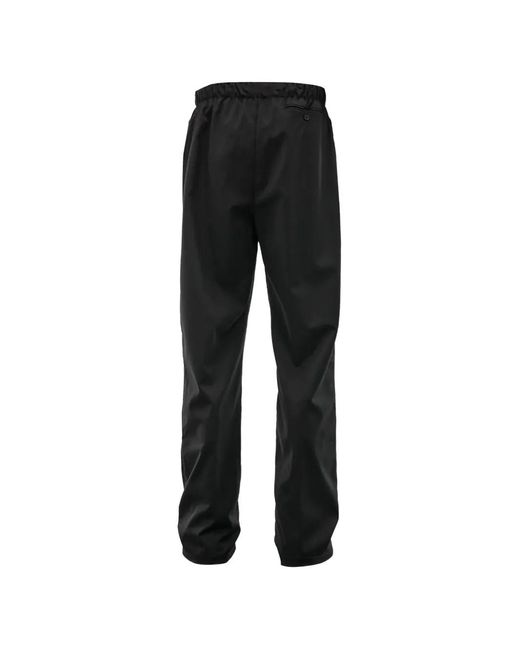 PROTOTYPES Black Pressed-Crease Trousers for men