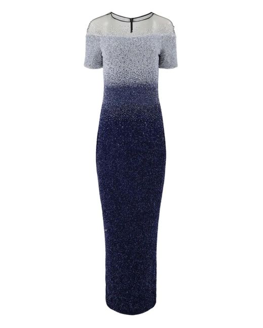 Pamella Roland Blue Signature Gown