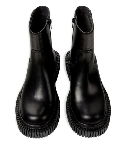 Camper Black Zip-Fastening Boots