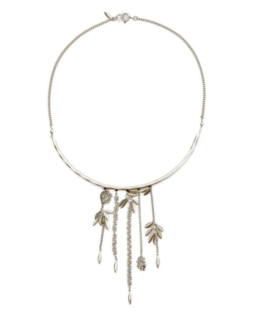 Isabel Marant White Collier Ras-Du-Cou Alex En Laiton