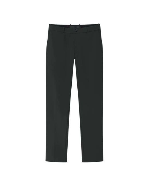 Rrd Black Belt-Loop Button-Fastening Trousers for men