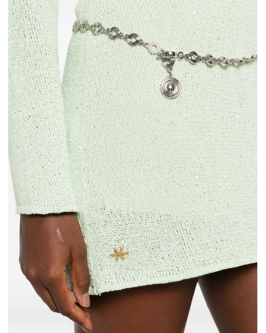 Asta Resort Green Maya Sequin-Embellished Mini Dress