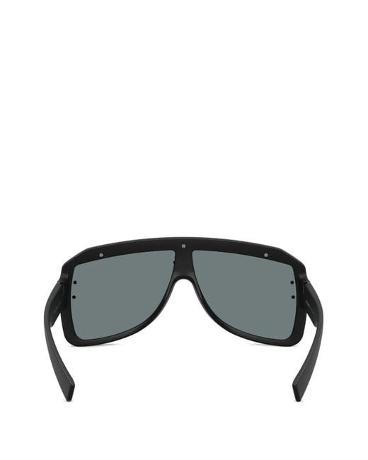 Dolce & Gabbana Gray Dg Logo-Plaque Sunglasses