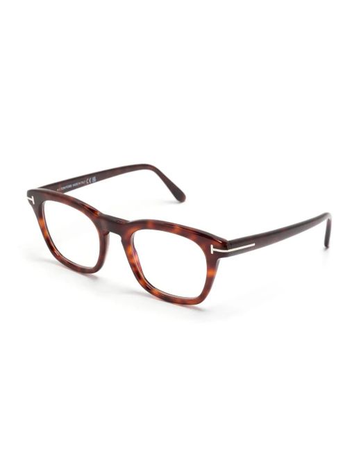 Tom Ford Brown Square-Frame Glasses