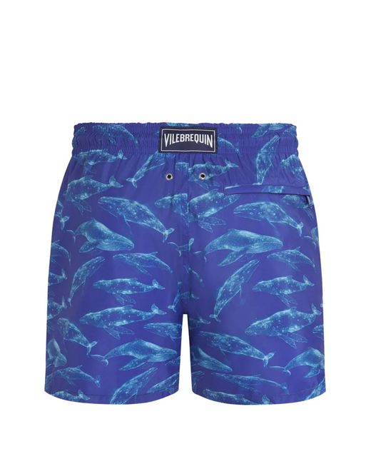 Vilebrequin Blue Whale-Print Swim Shorts for men