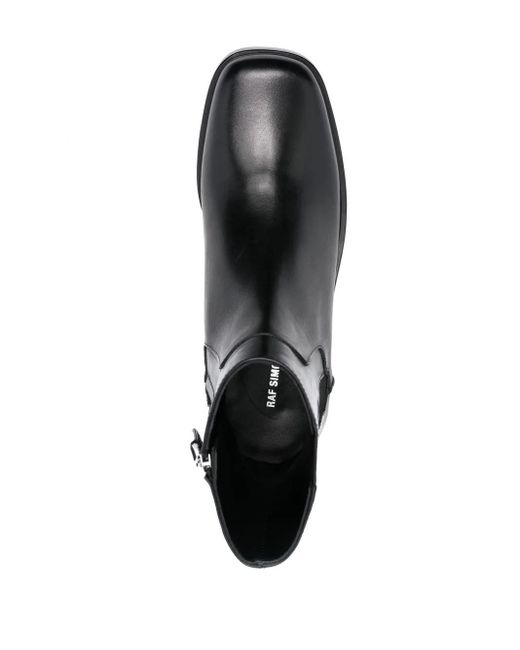 Raf Simons Black 45Mm Block-Heel Ankle Boots for men