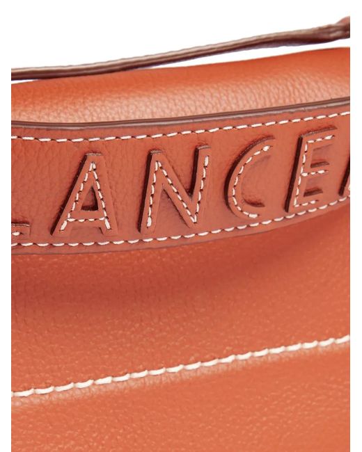 Lancel Red Sac À Main Ninon Soft Médium