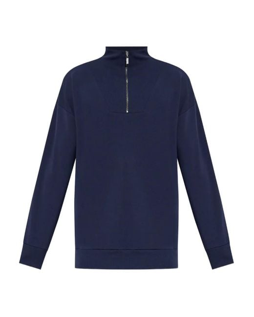Hanro Blue Zip-Up Sweatshirt for men