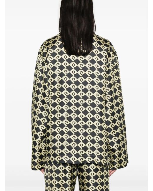 Nanushka Black Geometric Shirt