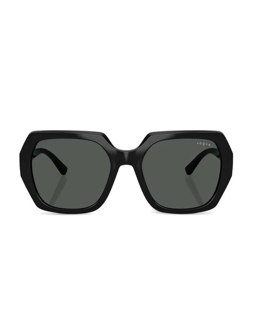 Vogue Eyewear Black Lunettes De Soleil À Monture Géométrique