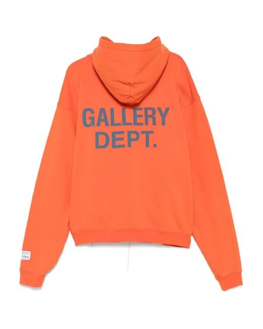 GALLERY DEPT. Orange 90's Gd-Logo Hoodie
