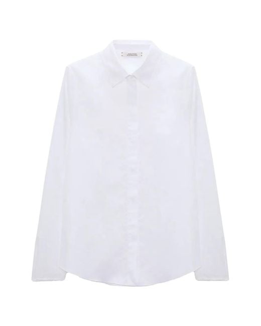 Dorothee Schumacher White Collared Shirt Blouse