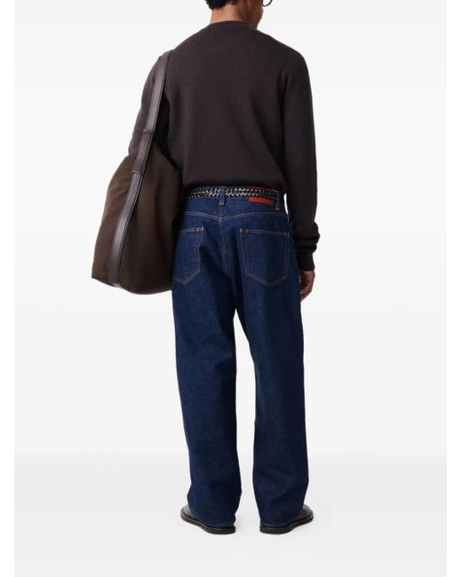 Studio Nicholson Black Inverness V-Neck Sweater