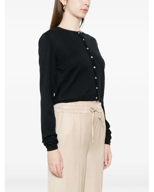 Be You Black Buttoned Knitwear
