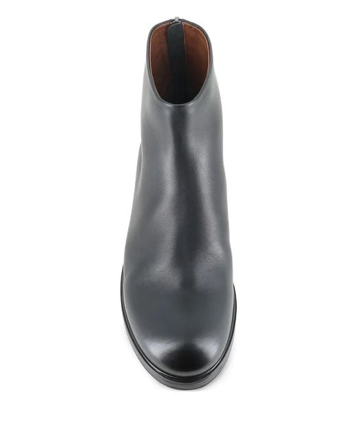 Marsèll Black 30Mm Zucca Zeppa Leather Ankle Boots