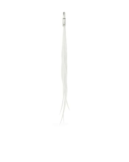 Courreges White Plume Earring