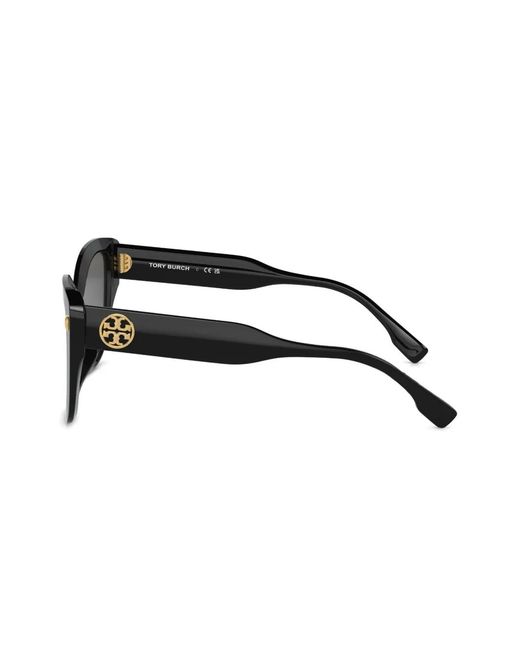 Tory Burch Black Miller Oversized Cat-Eye Sunglasses