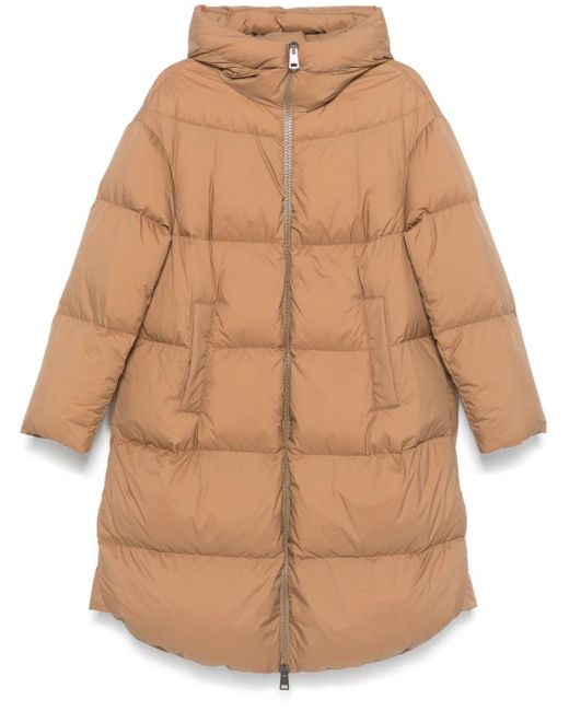 Herno Brown Hooded Coat