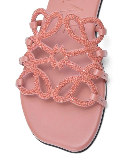 Loewe Pink Petal Anagram Sliders