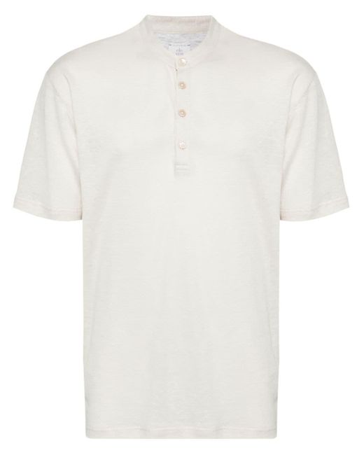 Eleventy Linnen T-shirt in het White voor heren