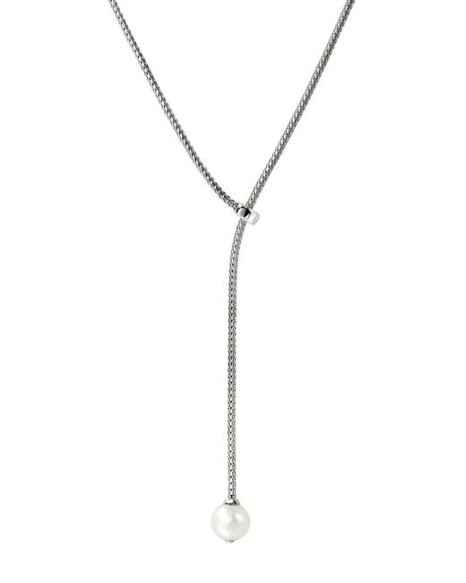 John Hardy Metallic Jh Essential Pearl Necklace