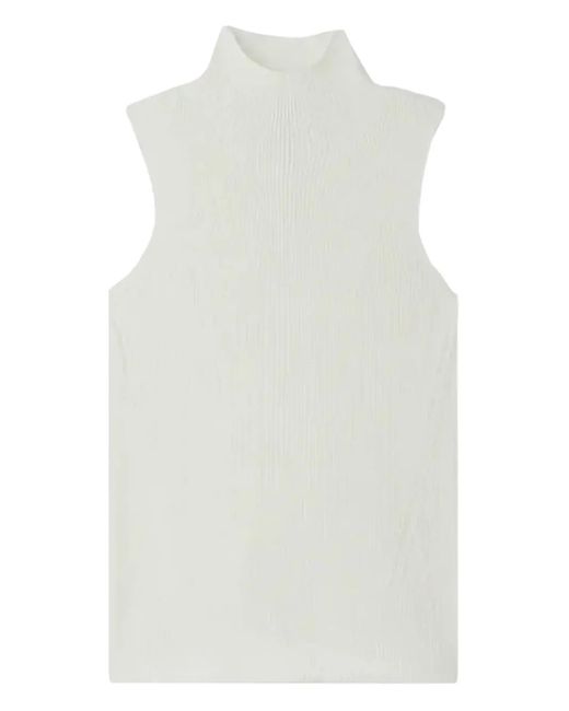 CFCL White Portrait Top mit Stehkragen