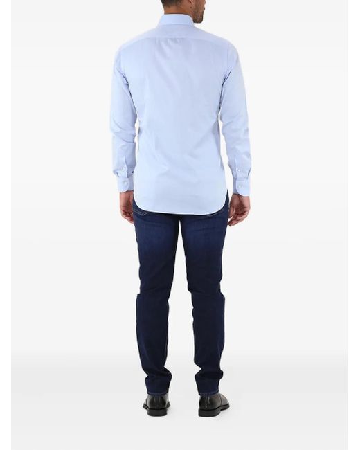 Borriello Button-Up Overhemd in het White voor heren