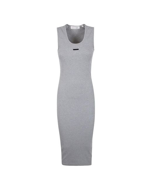 Fear Of God Gray Ribbed-Knit Maxi Dress