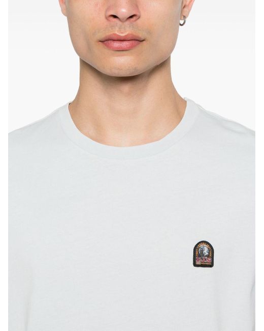 T-shirt con applicazione di Parajumpers in White da Uomo