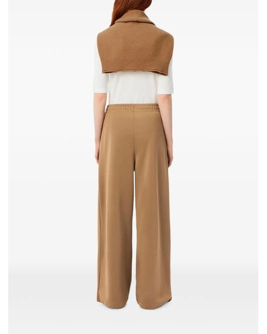 Lacoste Natural Logo-Patch Pleated Track Pants