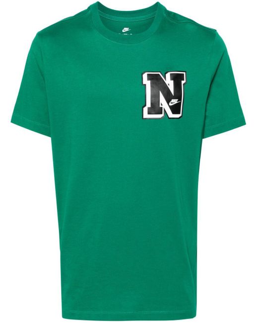 1972 cotton T-shirt Nike de hombre de color Green