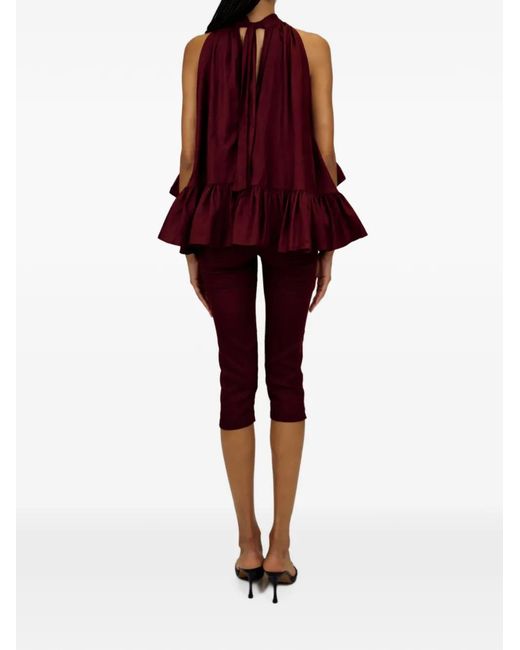 Azeeza Red Shreya Trousers
