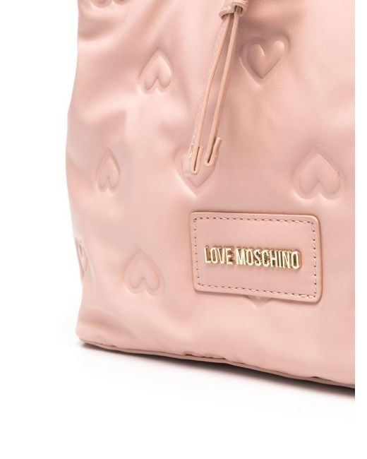 Love Moschino Handtasche mit Herz-Prägung in Pink | Lyst DE