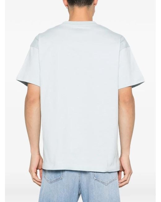 flâneur White Logo-Patch T-Shirt for men