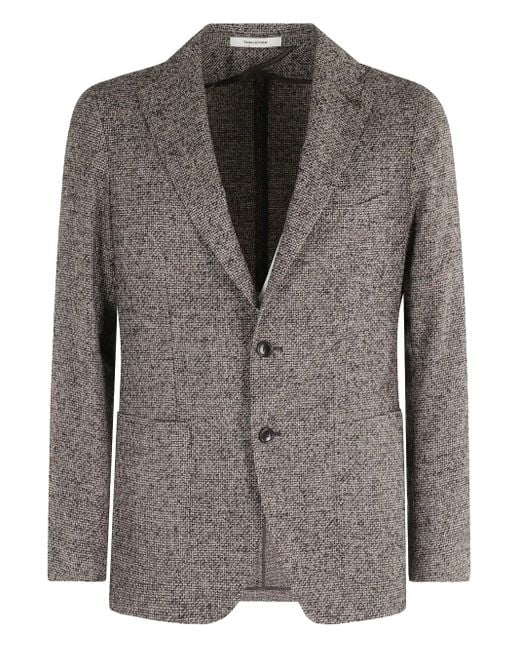Tagliatore Black Single-Breasted Jacket for men
