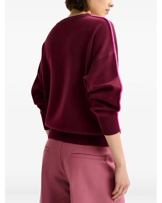 Essentiel Antwerp Red Pullover mit Rundhalsausschnitt