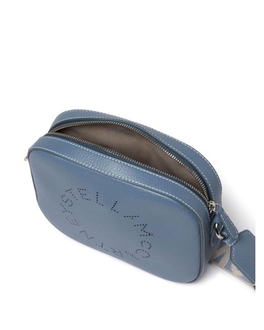 Stella McCartney Blue Mini Logo Camera Schultertasche