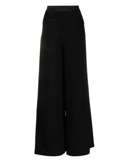 Jonathan Simkhai Black Palladia Wide-Leg Trousers