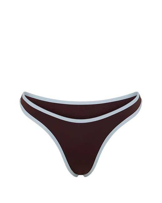 Myra Swim Purple Cindy Contrasting Bikini Bottoms