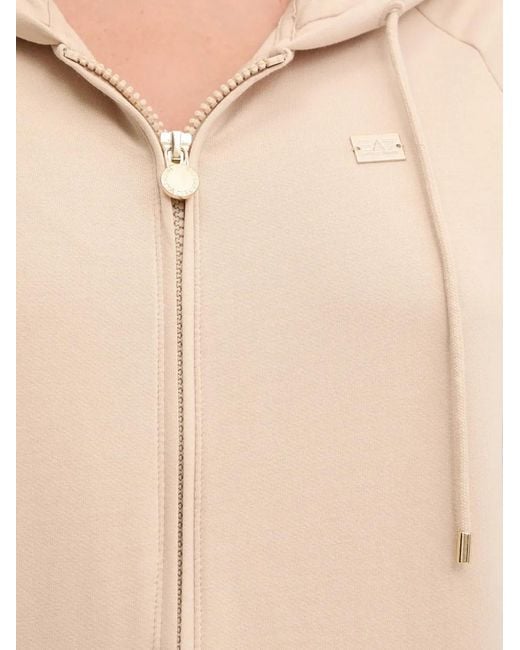 Sudadera con capucha y cremallera EA7 de color Blue