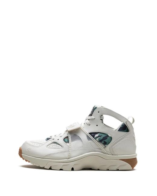 Nike White X Corteiz Air Trainer Huarache Sneakers for men