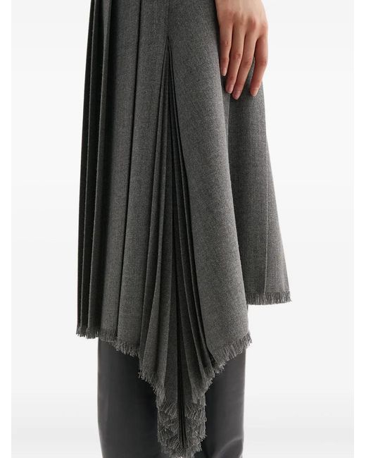 Jil Sander Midi-Plooirok in het Gray