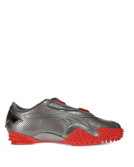 OTTOLINGER X Mostro Lo "aged Silver/puma Red" Sneakers