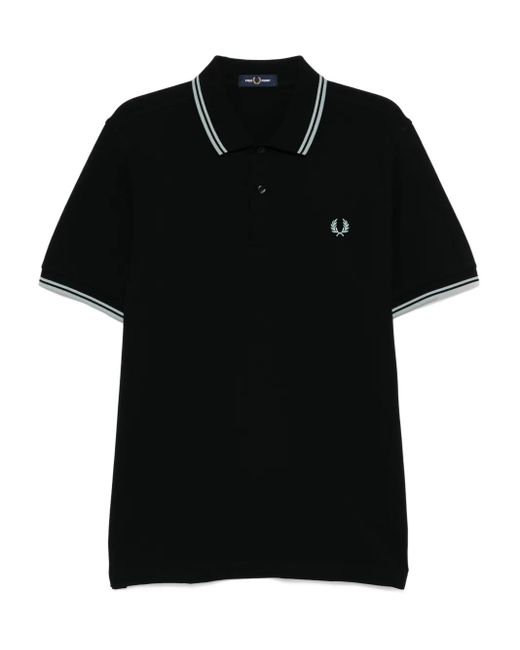 Fred Perry Twin-tipped polo shirt in Black für Herren