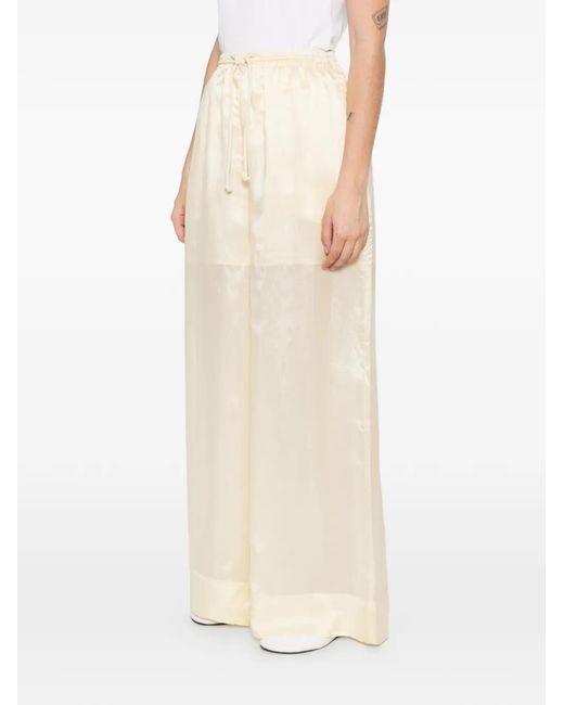 Humanoid White Drawstring Trousers