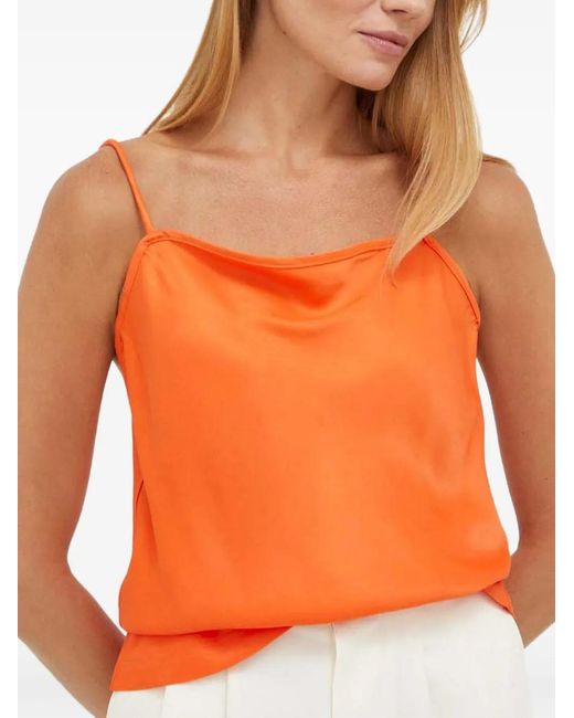 Herskind Orange Tie-Back Top