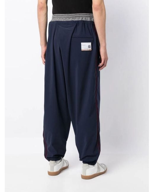 Maison Mihara Yasuhiro Blue Straight-Leg Track Pants for men