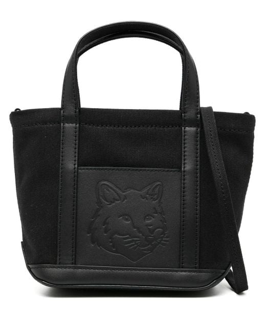 Maison Kitsuné Festive フォックスヘッド ミニバッグ Black