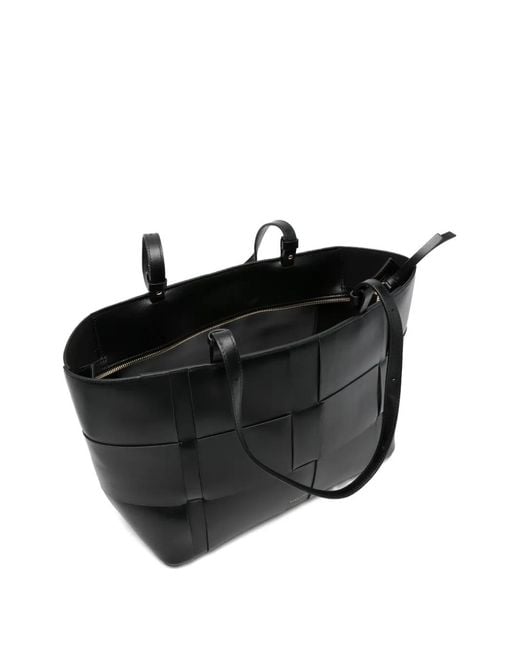 DeMellier London Black Florence Woven Tote Bag