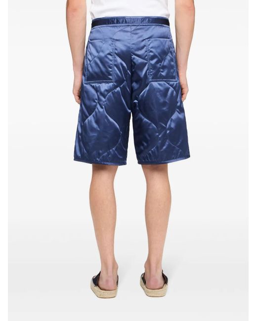 J.W. Anderson Blue Quilted Shorts for men
